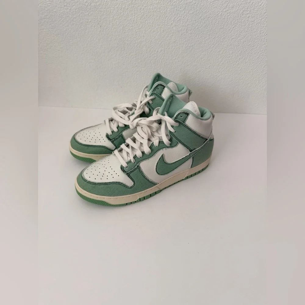 Level SS/New -Nike Wmns Dunk High 1985 'Green Denim' DV1143-300 Sz 10.5